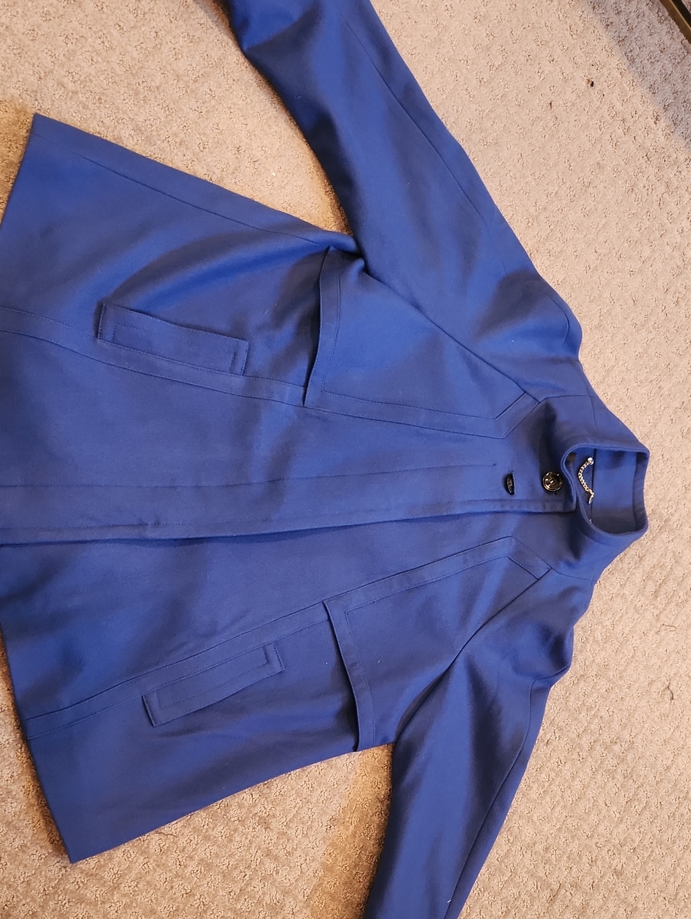 Ellen Tracy Cobalt Blue Pea Coat